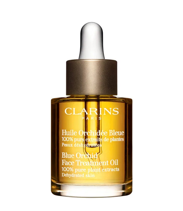 שמן פנים קלרינס Blue Orchid לבעלי עור יבש, מוצר טיפוח יוקרתי באתר CHOZEN