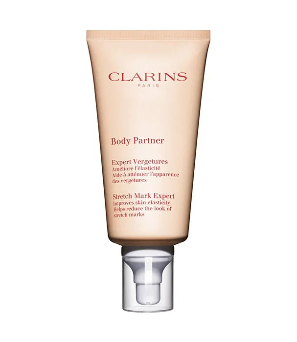 קרם גוף קלרינס Body Partner להפחתת סימני מתיחה, מוצר טיפוח עור יוקרתי באתר CHOZEN
