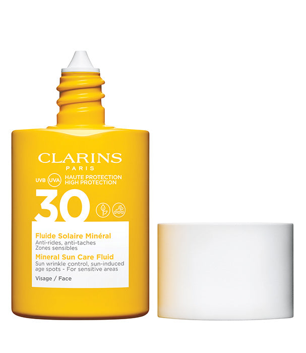 קלרינס תחליב לפנים מינרלי להגנה מפני השמש SPF30