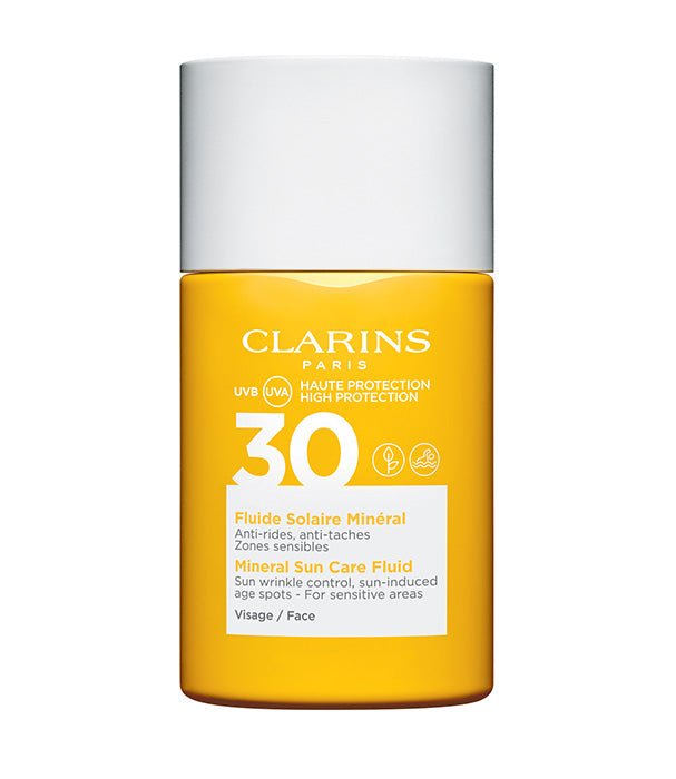 קלרינס תחליב לפנים מינרלי להגנה מפני השמש SPF30