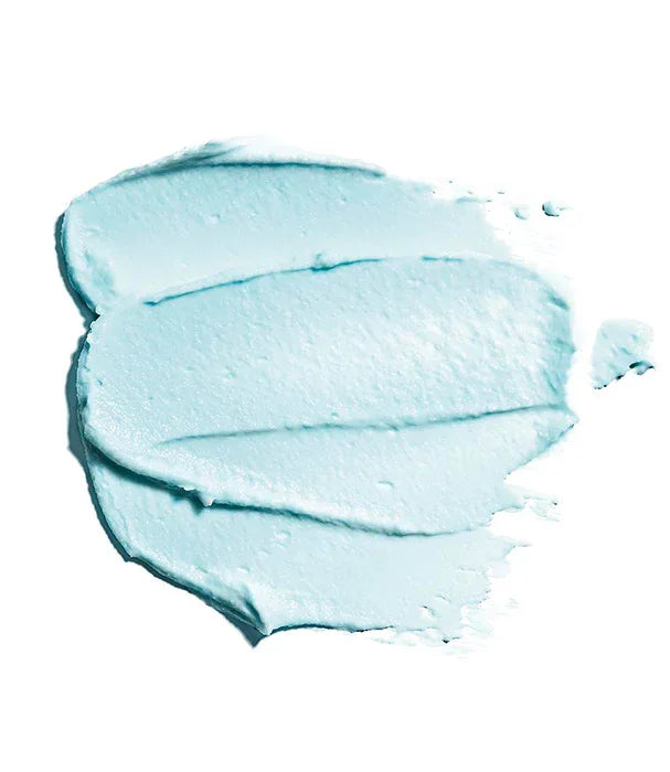 מרקם קרם תכלת על רקע לבן, מוצר קוסמטיקה יוקרתי ב-CHOZEN
