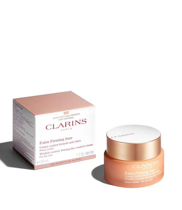 קרם יום CLARINS Extra-Firming Jour לעור יבש עם אריזה, מוצר טיפוח יוקרתי מבית CHOZEN