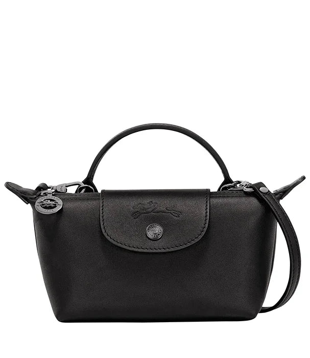 תיק יד מעור שחור בסגנון אלגנטי, מוצר מותג יוקרתי מקבוצת אלפא CHOZEN