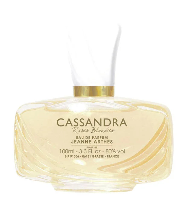בושם קאסנדרה רוזס בלאנש של Jeanne Arthes, בקבוק זכוכית בעיצוב יוקרתי, 100 מ"ל, CHOZEN
