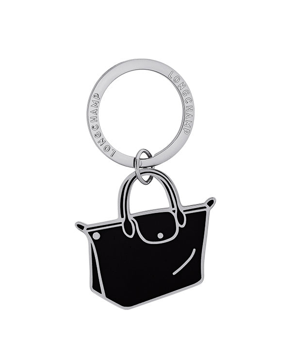 לונגשאמפ מחזיק מפתחות Le Pliage שחור
