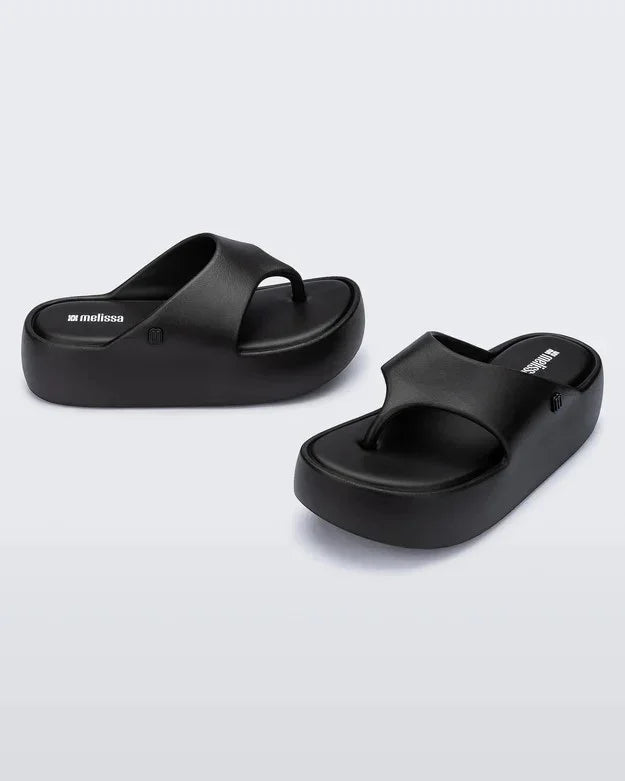 כפכפי פלטפורמה שחורים לנשים melissa, עיצוב מודרני, מותגים מובילים ב-CHOZEN