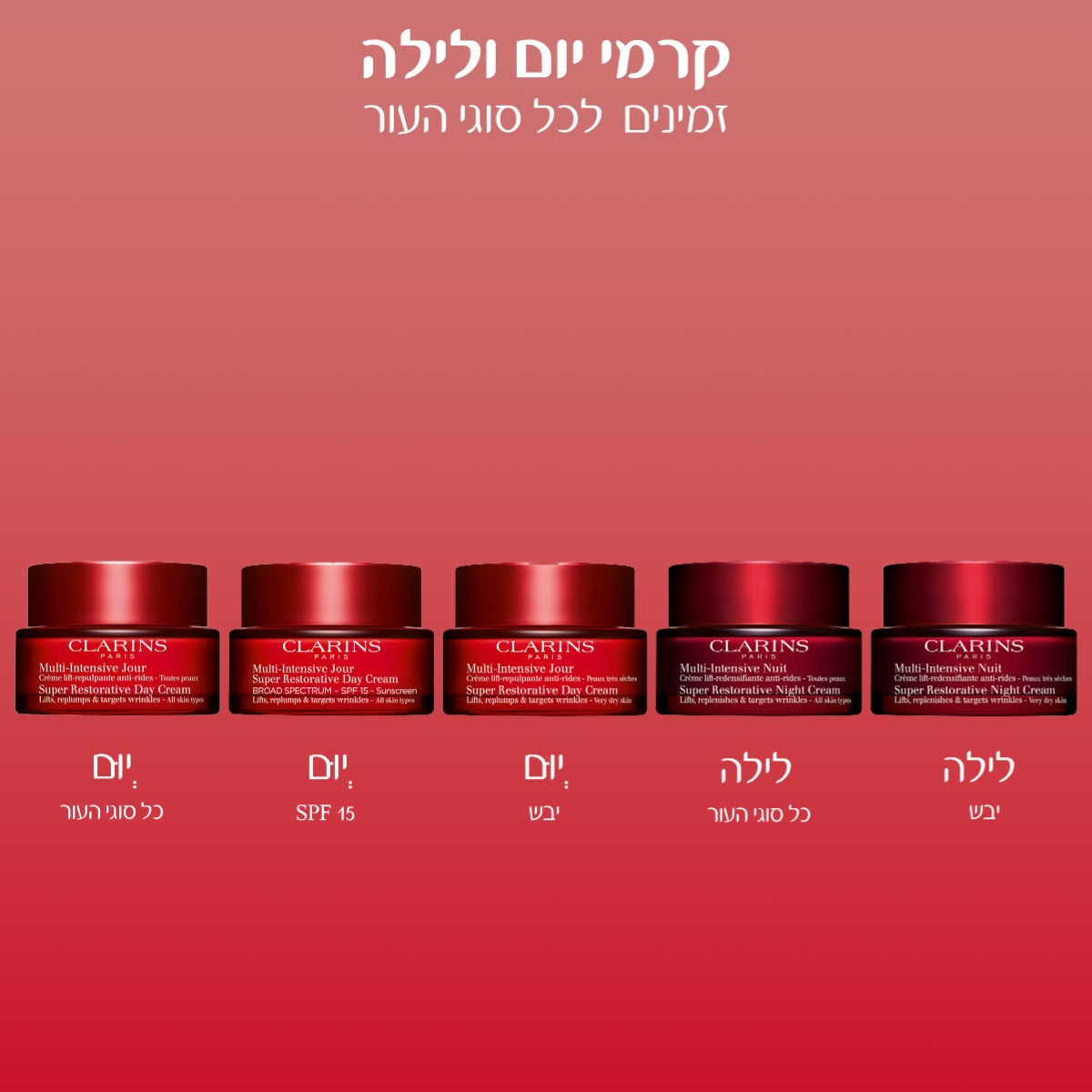 קלרינס SUPER RESTORATIVE קרם לילה לעור יבש 50 מ"ל