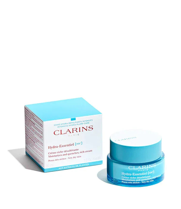 קרם לחות לפנים קלרינס Hydra-Essentiel, אריזה וכריזה, מבית CHOZEN מותגים מובילים