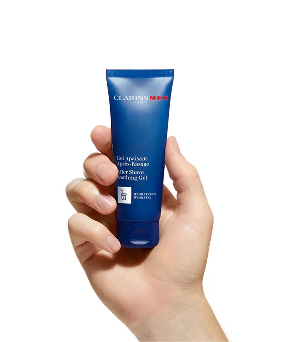 יד מחזיקה ג'ל לאחר גילוח Clarins Men, מוצר טיפוח עור גברים, CHOZEN מותגים מובילים