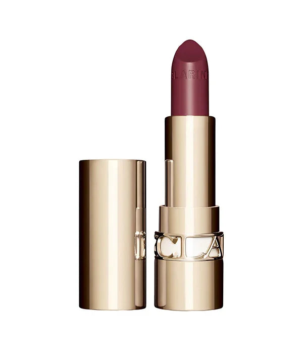 שפתון יוקרתי בצבע בורדו כהה במארז זהב, מוצר קוסמטיקה מבית CHOZEN