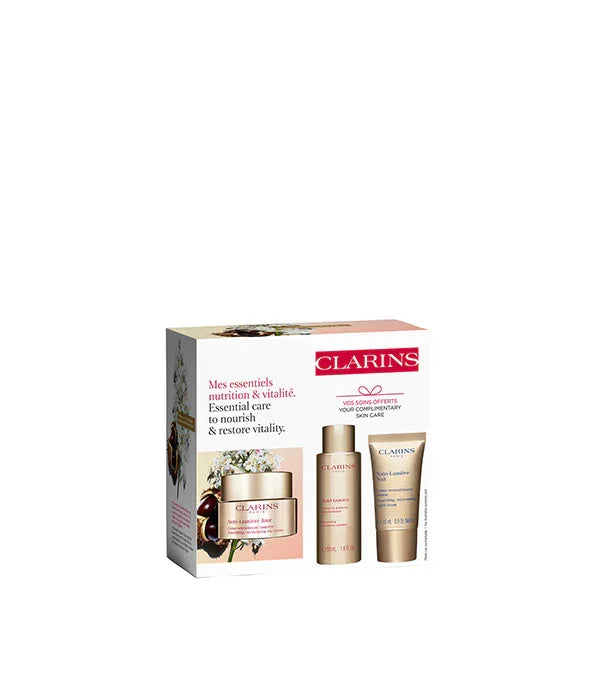 ערכת טיפוח עור של קלרינס Clarins סט קוסמטיקה איכותי מבית היבואן הרשמי CHOZEN