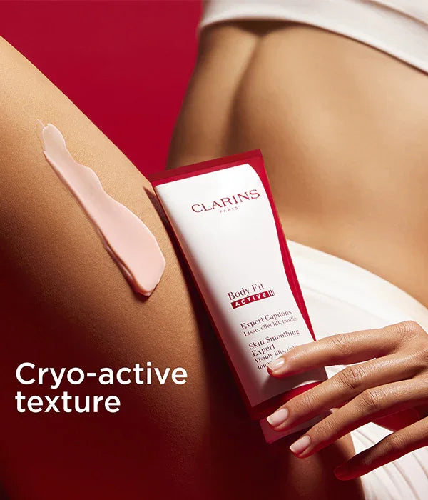 קרם גוף קלרינס לגוף, טקסטורה פעילה, מוצר יופי מהמובילים באתר CHOZEN של קבוצת אלפא