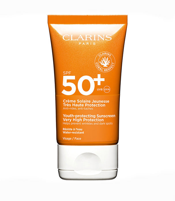 קלרינס קרם הגנה גבוהה לפנים SPF 50+
