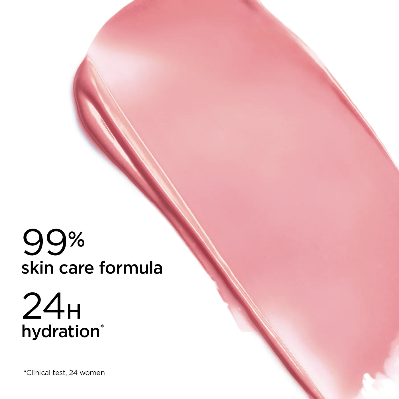 מריחה של מוצר קוסמטי ורוד עם נוסחת טיפוח עור 99% ולחות 24 שעות, CHOZEN מותגים מובילים