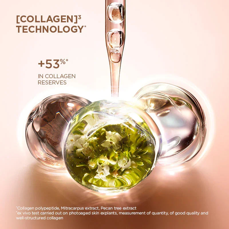 סérום קולגן CHOZEN עם טכנולוגיית Collagen³, טיפות ותמציות צמחים, קידום עור בריא