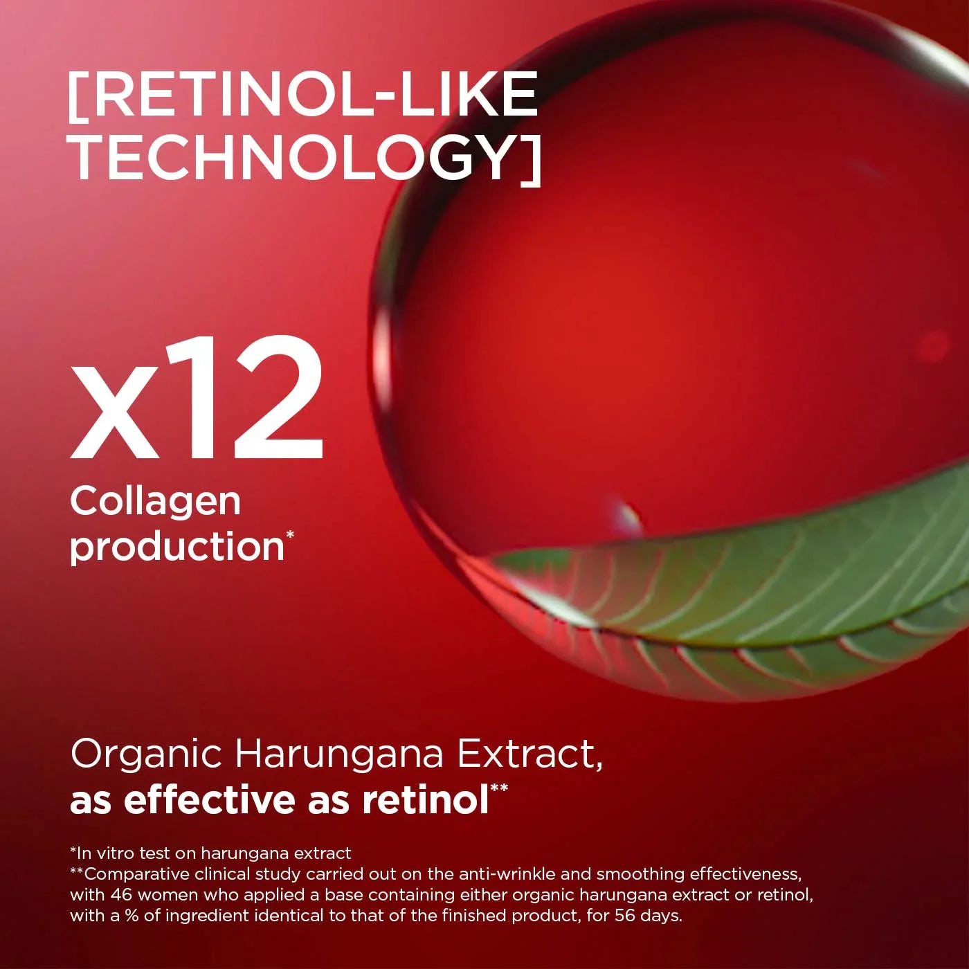 תמצית הרונגנה אורגנית בטכנולוגיה דמוית רטינול, מגדילה פי 12 ייצור קולגן, קמפיין CHOZEN