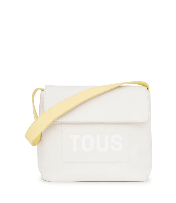 טואוס תיק כתף קטן Maya בז' וצהוב