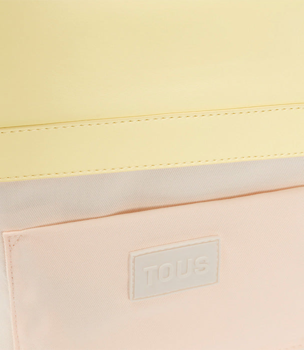 טואוס תיק כתף קטן Maya בז' וצהוב