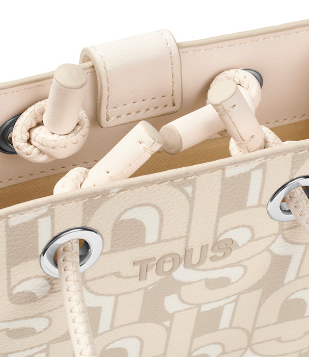 טואוס תיק יד מיני בצבע בז' מקולקציית MANIFESTO  לנשים