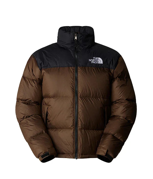 מעיל פוך חום עם כתפיים שחורות של The North Face נבחרי CHOZEN מותגים מובילים