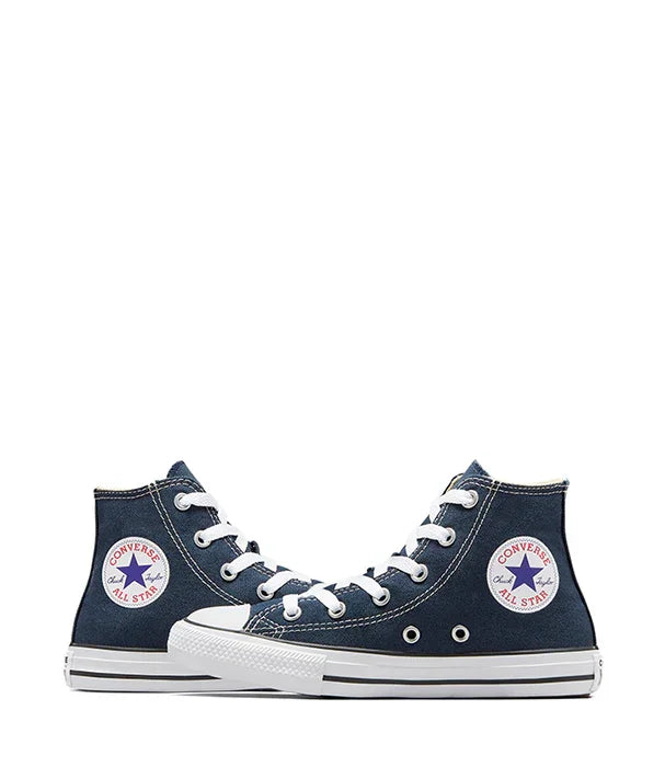 נעלי קונברס גבוהות בצבע כחול כהה, לוגו CONVERSE ALL STAR, מוצרי מותגים ב-CHOZEN