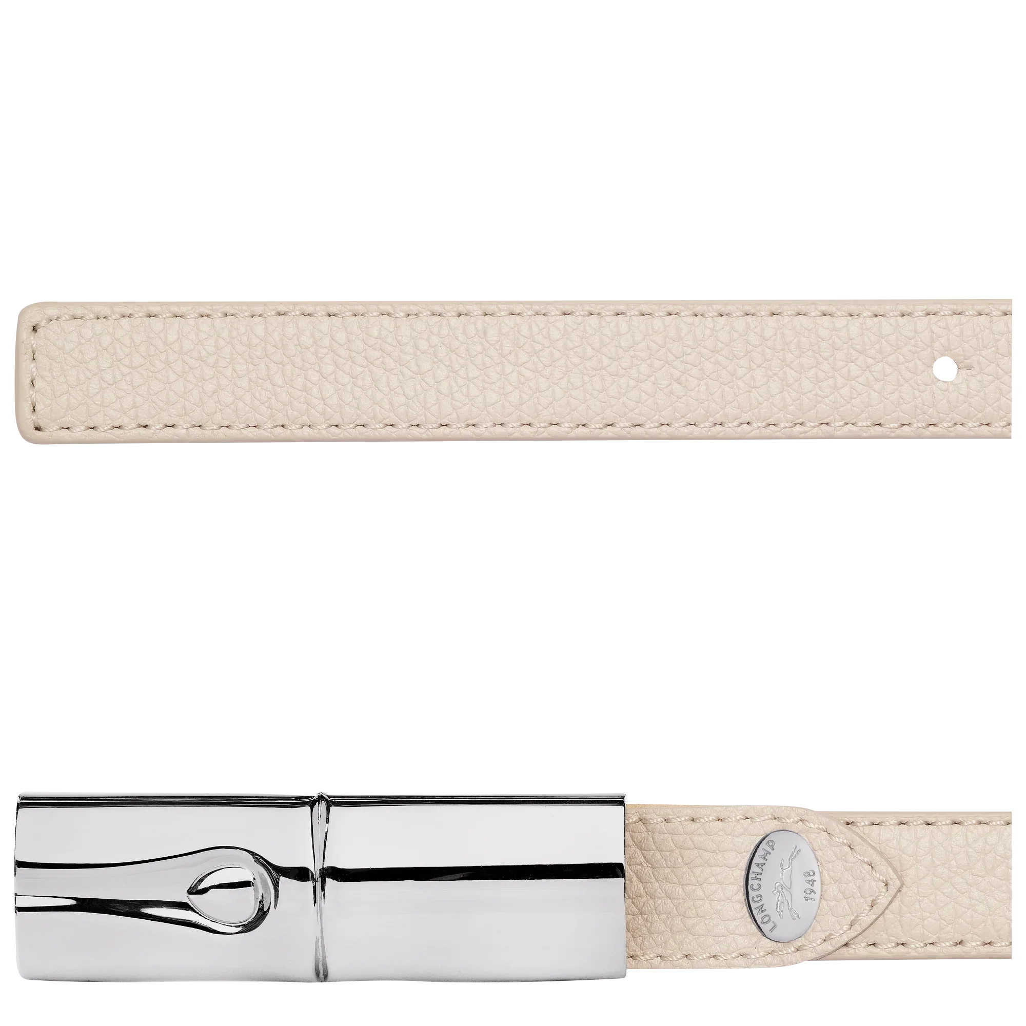 חגורת עור בצבע בז׳ עם אבזם מתכתי יוקרתי, CHOZEN מותגים מובילים