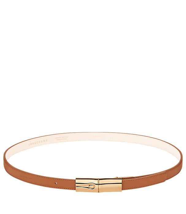 לונגשאמפ חגורה מעור Le Roseau חום - CHOZEN