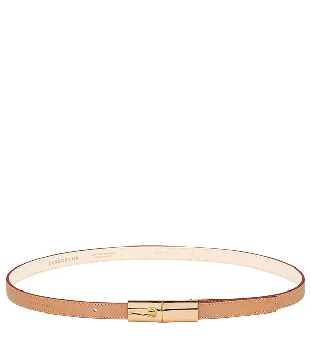 חגורת עור חומה לנשים עם אבזם זהב, מבית המותגים בקבוצת אלפא CHOZEN