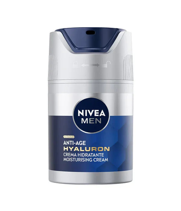 קרם לחות אנטי-אייג' לגבר ניביאה HYALURON, מוצר טיפוח מוביל CHOZEN