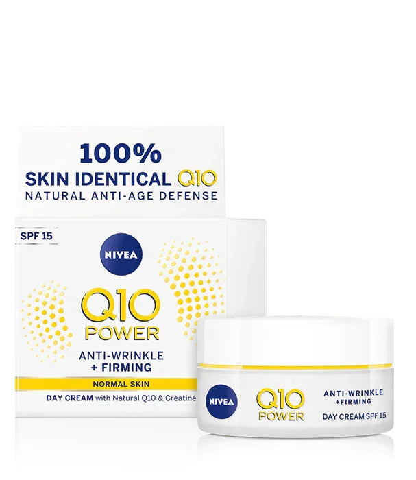 קרם יום NIVEA Q10 POWER מייצב, אנטי קמטים, לעור רגיל, SPF15, מוצר טיפוח יופי מוביל ב-CHOZEN