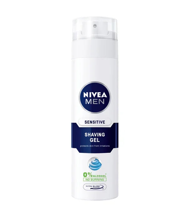 ג'ל גילוח ניבאה לגברים עור רגיש, מוצר טיפוח איכותי מחברות מובילות באתר CHOZEN