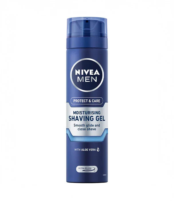 ג'ל גילוח NIVEA MEN לגברים, מתמוסס על בסיס אלו ורה, מוצר טיפוח CHOZEN