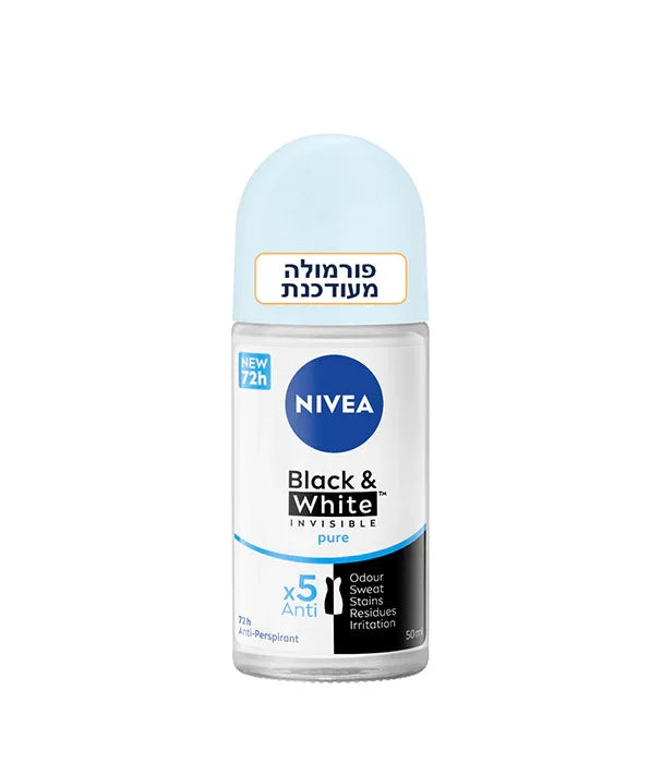 רול און ניביאה Black & White אינביזיבל ל 72 שעות, פורמולה מתקדמת, מבית CHOZEN