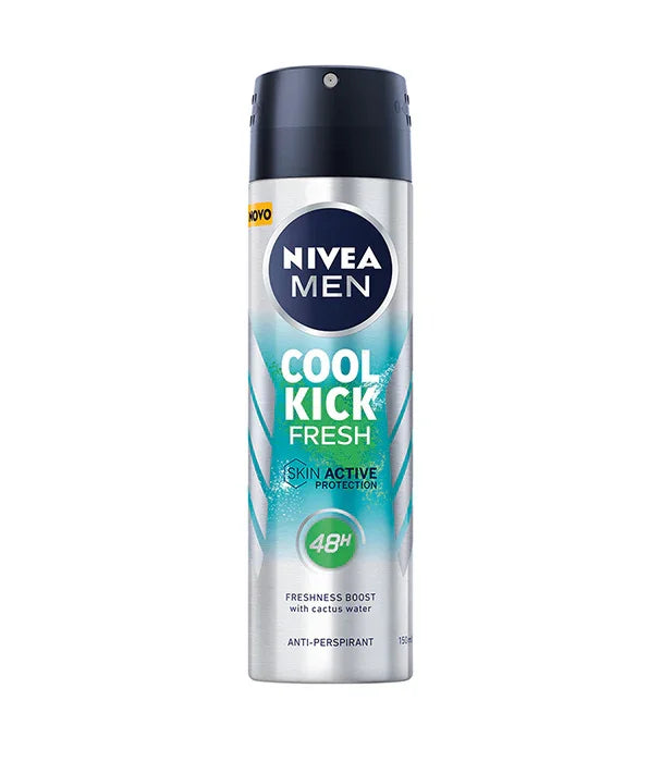 תרסיס דאודורנט Nivea Men Cool Kick Fresh, מוצר טיפוח לגבר, נמכר ב-CHOZEN קבוצת אלפא