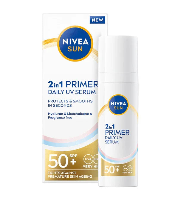 סרום פריימר יומי NIVEA Sun SPF 50+, מוצר קוסמטי מוביל מבית קבוצת אלפא CHOZEN