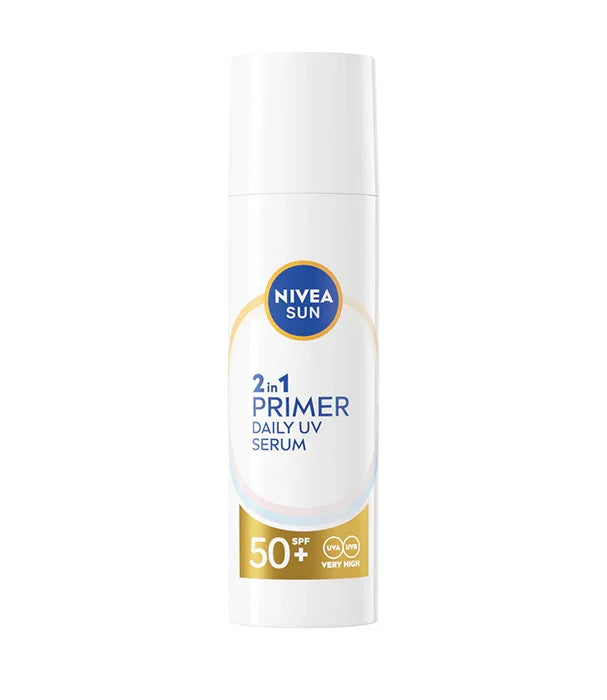 סרום ופריימר NIVEA SUN 2in1 להגנה יומית מהשמש SPF 50+, מוצר קוסמטיקה באתר CHOZEN