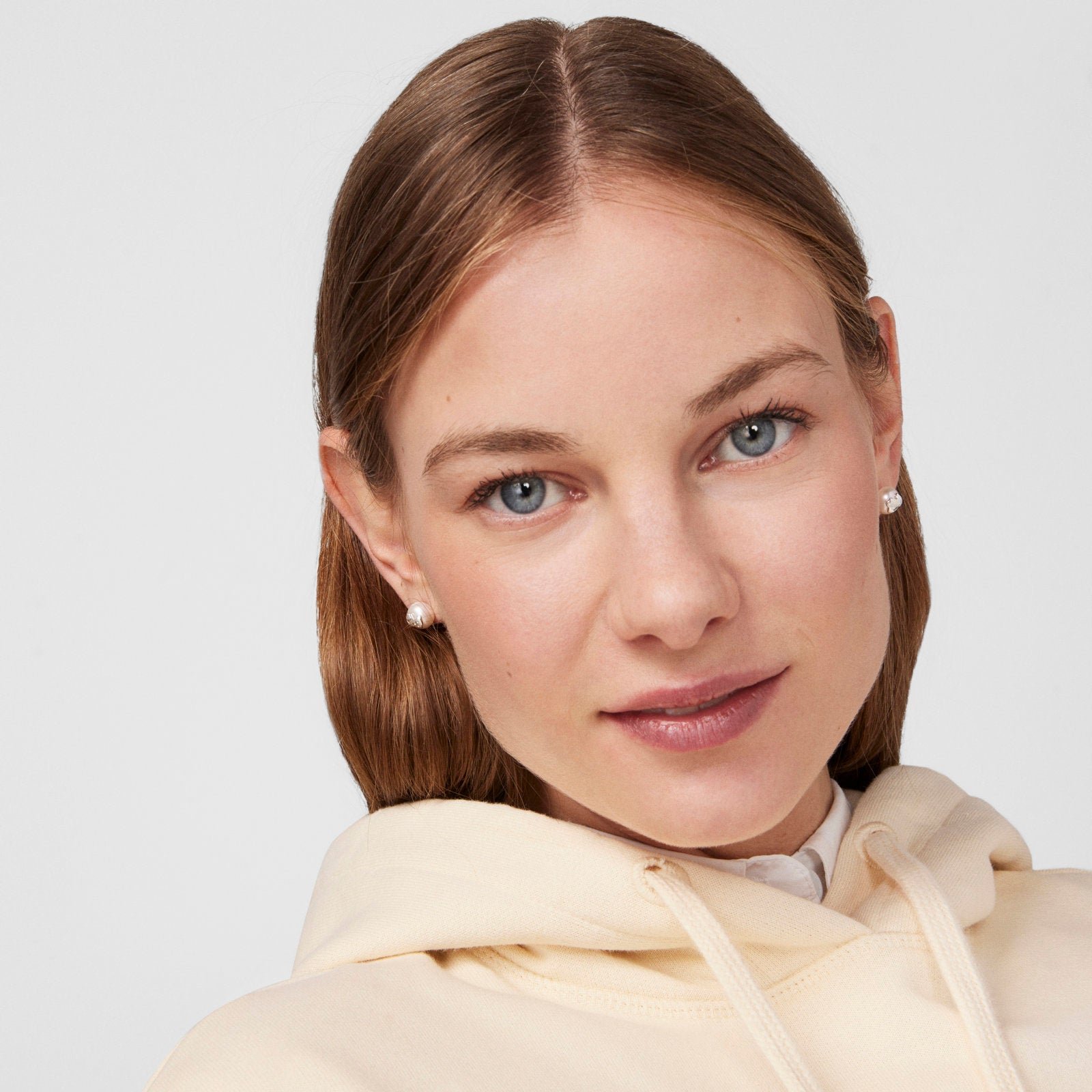 טואוס עגילי פנינה בשילוב דובי Bear מכסף סטרלינג