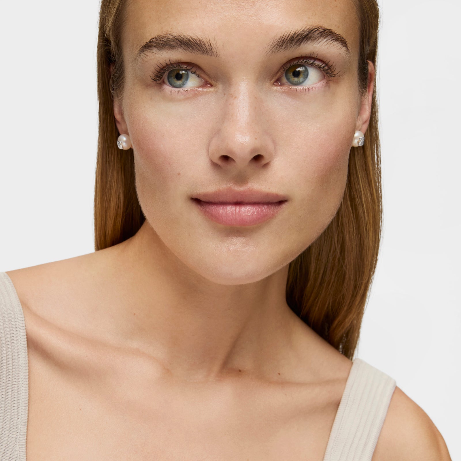 טואוס עגילי פנינה בשילוב דובי Bear מכסף סטרלינג