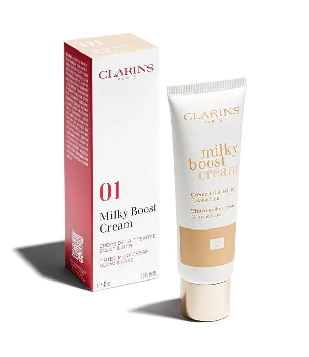 קרם CLARINS Milky Boost Cream עם קופסה, מוצר קוסמטיקה מבית המותגים המובילים ב-CHOZEN
