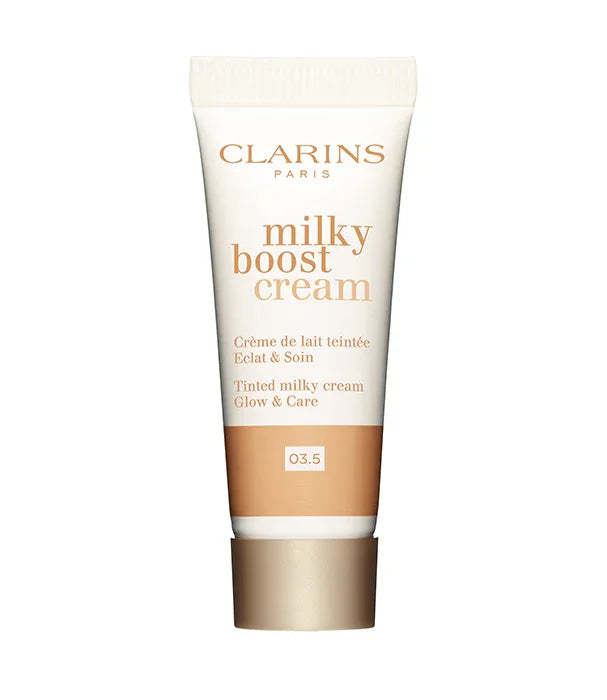 קרם לחות עם צבע Clarins milky boost cream גוון 03.5 ממותגי קוסמטיקה מובילים ב-CHOZEN