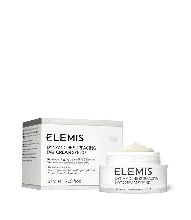 קרם יום ELEMIS Dynamic Resurfacing SPF 30 עם אריזה, מוצר קוסמטיקה יוקרה באתר CHOZEN