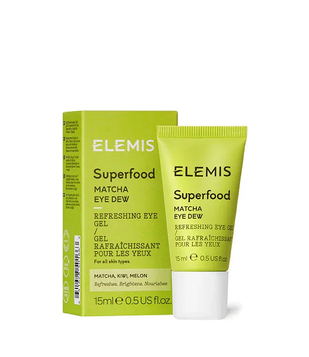 ג'ל עיניים מרענן ELEMIS Superfood Matcha Eye Dew 15 מ"ל, מוצר טיפוח קוסמטי יוקרתי ב-CHOZEN