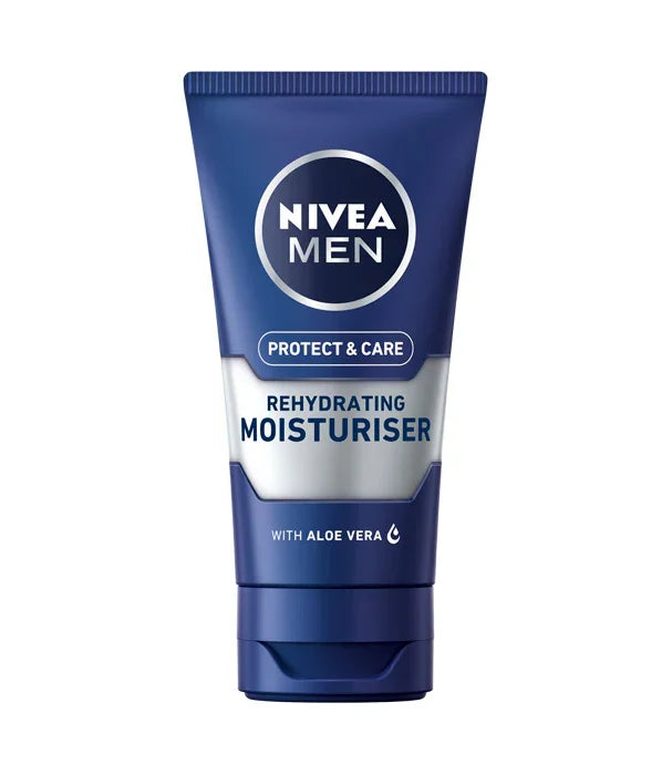 קרם לחות לגברים ניביאה MEN, עם אלוורה, מוצג על רקע לבן באתר CHOZEN