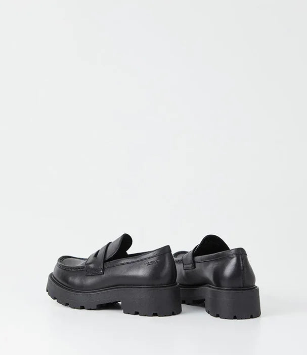 מוקסינים שחורים לנשים עם סוליה עבה, עיצוב קלאסי, CHOZEN מותגים מובילים