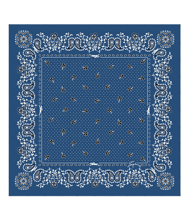 לונגשאמפ צעיף משי French Bandana כחול