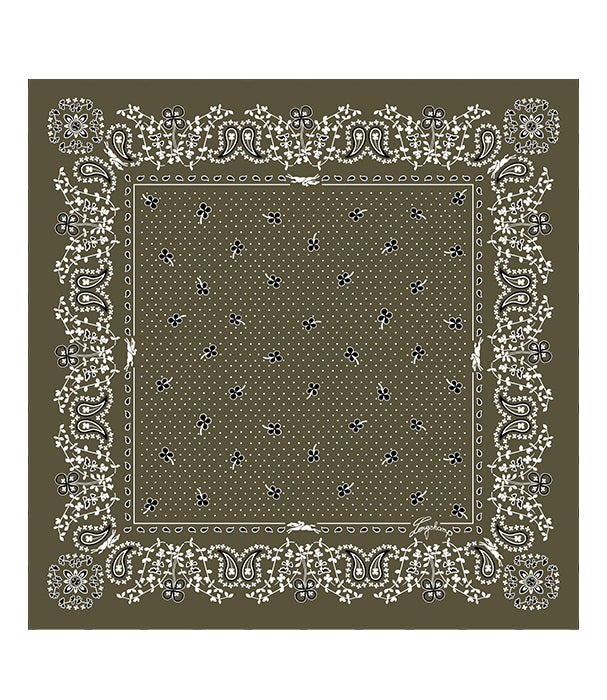 לונגשאמפ צעיף משי Equestrian Tower ירוק