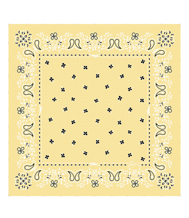 לונגשאמפ צעיף משי French Bandana צהוב