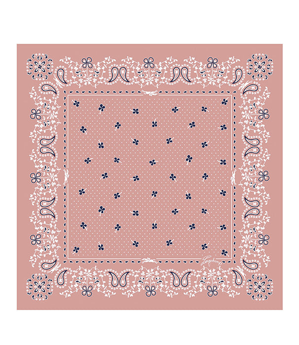 לונגשאמפ צעיף משי French Bandana ורוד