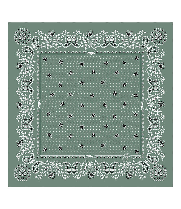 לונגשאמפ צעיף משי French Bandana ירוק