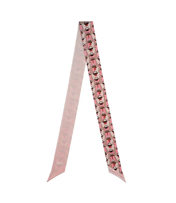 צעיף ורוד דק מבית LONGCHAMP בעיצוב תיקים, אקססורי אופנה יוקרתי CHOZEN